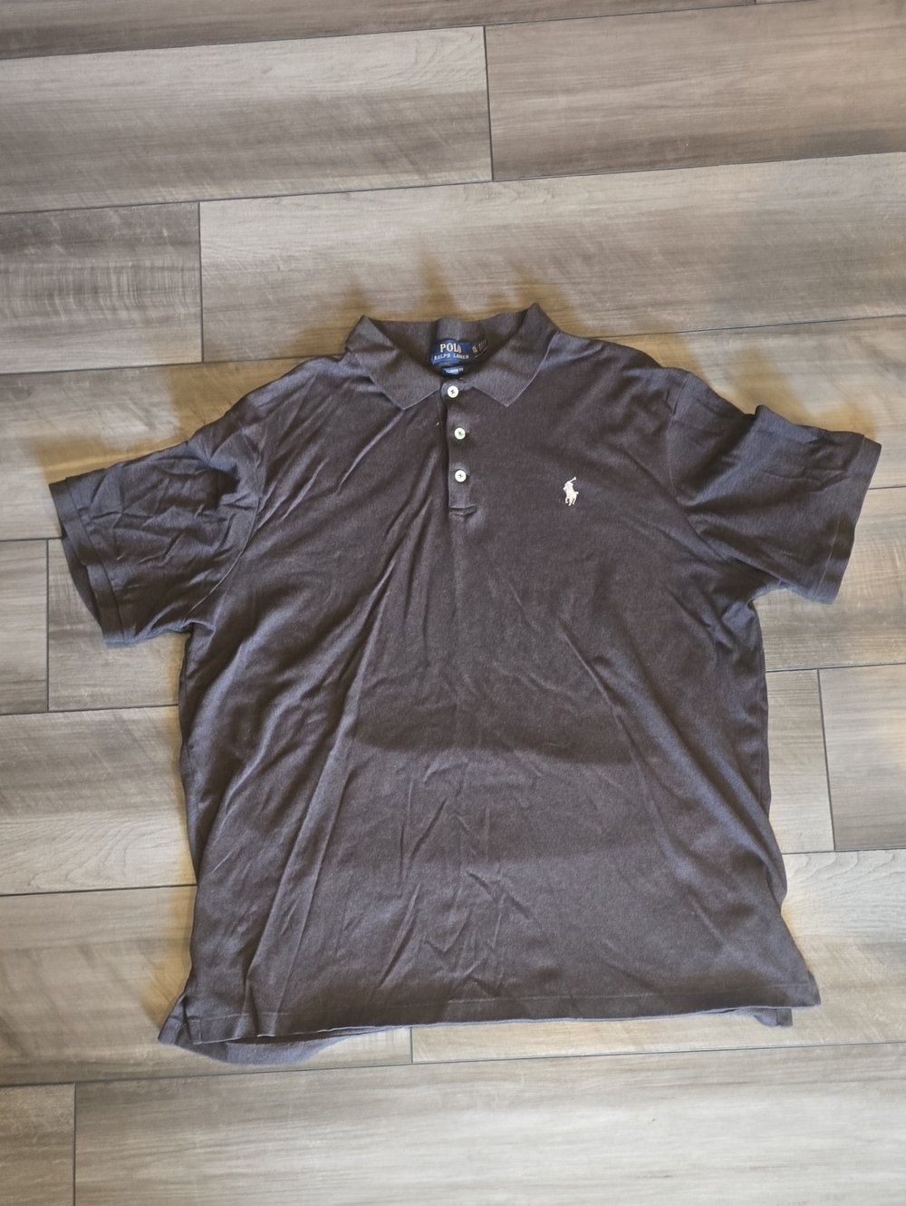 Polo by Ralph Lauren Brown Polo Shirt with Embroidered Pony Size XL